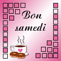 Gif animé Bon samedi carte